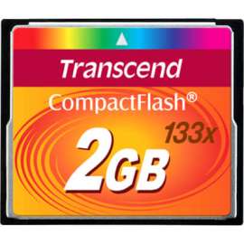 Transcend 2GB CompactFlash Card (133x), 2 GB