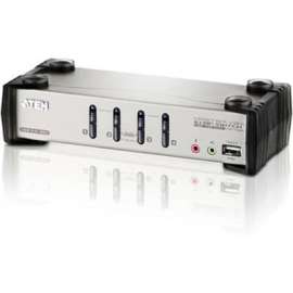 Aten Technologies Aten CS1734B 4-Port USB KVMP Switch, 4 x 1, 4 x HD-15 Keyboard/Mouse/Video