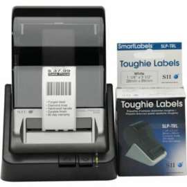 Seiko Labels Seiko SmartLabel SLP-TRL Toughie Address Label - 1.12" Width x 3.5" Length - 130/Roll - 0.79" CoreRoll - White