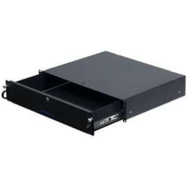 Innovation First Rack Solutions 2U Lockable Rackmount Drawers 14in Depth - 2U Rack Height - Rack-mountable - Black Powder Coat - 100 lb Maximum Weight Capacity