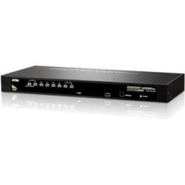 Aten Technologies Aten CS1308 KVM Switch - 8 x 1 - 8 x SPHD-15 Keyboard/Mouse/Video - 1U - Rack-mountable