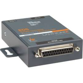 Lantronix One Port Secure Serial (RS232/ RS422/ RS485) to IP Ethernet Device Server; Up to 256-bit AES encryption; SSH/SSL/TLS Enterprise Security with PKI; International 110-240 VAC - Secure Ethernet terminal server for an RS-232/422/485 serial int