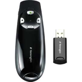 Kensington Wireless Presenter Pro with Green Laser, Laser, Wireless, Radio Frequency, 2.40 GHz