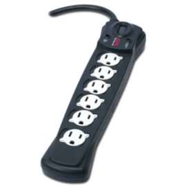 APC by Schneider Electric SurgeArrest Essential P6B-LM 6-Outlets Surge Suppressor, 6 x NEMA 5-15R, 490 J, 120 V AC Input, 120 V AC Output