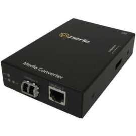 Perle Systems Perle S-1110-M2LC05 Media Converter - 1 x Network (RJ-45) - 1 x LC Ports - 10/100/1000Base-T - 1804.46 ft - Rail-mountable, Rack-mountable