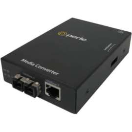 Perle Systems Perle S-1110-S2SC10 Media Converter - 1 x Network (RJ-45) - 1 x SC Ports - 10/100/1000Base-T, 1000Base-LX - 6.21 Mile - Rail-mountable
