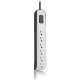 Belkin Essential BV106000-04 6-Outlets Surge Suppressor - 6 - 1875 VA - 630 J - 125 V AC Input - 125 V AC Output