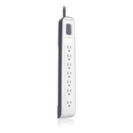 Belkin BV107200-12 7-Outlets Surge Suppressor - 7 x AC Power - 1875 VA - 2280 J - 125 V AC Input - 125 V AC Output - Fax/Modem/Phone
