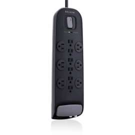 Belkin 12-outlet Surge Protector with 8 ft Power Cord with Cable/Satellite Protection, 12 x AC Power, 1875 VA, 3996 J, 125 V AC Input