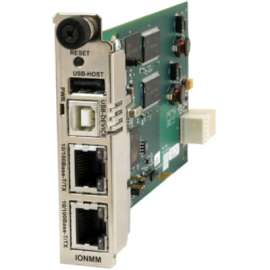 Transition Networks IONMM Management Module, 2 x RJ-45 10/100Base-TX Management, 1 x USB100
