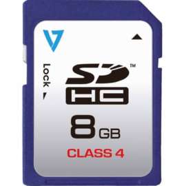 V7 8GB SECURE DIGITAL SDHC CLASS4 RETAIL