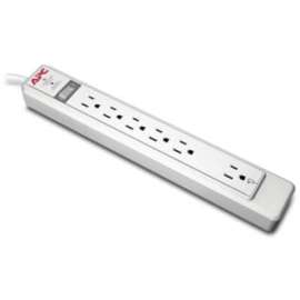 APC by Schneider Electric SurgeArrest Essential P6N 6-Outlets Surge Suppressor, 6 x NEMA 5-15R, 1080 J, 120 V AC Output, Network