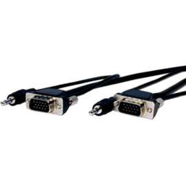 Comprehensive Cable Comprehensive Pro AV/IT Series Micro VGA HD15 plug to plug w/audio cable 3ft, 3 ft Mini-phone/VGA A/V Cable for Projector, Notebook, Audio/Video Device, First End: 1 x 15-pin HD-15, Male, 1 x Mini-phone Stereo Audio, Second End: 1 x 15