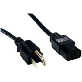 Comprehensive Cable Comprehensive Standard PC Power Cord, NEMA 5-15P to IEC 60320-C13, 18/3 SVT, Black 12ft. - For Monitor, Printer, Scanner, Computer - 125 V AC10 A - Black - 12 ft Cord Length