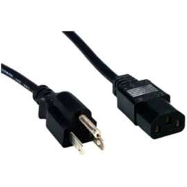Comprehensive Cable Comprehensive Standard PC Power Cord, NEMA 5-15P to IEC 60320-C13, 18/3 SVT, Black 3ft., For Monitor, Printer, Scanner, Computer, 125 V AC10 A, Black, 3 ft Cord Length