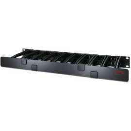 APC by Schneider Electric Horizontal Cable Manager - Cable Manager - Black - 1U Rack Height