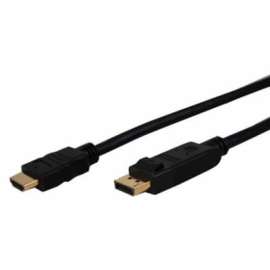 Comprehensive Cable Comprehensive Standard Series DisplayPort to HDMI High Speed Cable 3ft, 3 ft DisplayPort/HDMI A/V Cable for Audio/Video Device, First End: 1 x HDMI Digital Audio/Video, Male, Second End: 1 x DisplayPort Digital Audio/Video