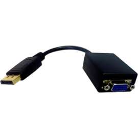 Comprehensive Cable Comprehensive DisplayPort Male To VGA Female Adapter Cable, 8" DisplayPort/VGA A/V Cable for Audio/Video Device, First End: 1 x DisplayPort 1.1 Digital Audio/Video, Male, Second End: 1 x 15-pin HD-15