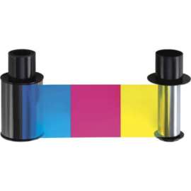 Fargo Dye Sublimation, Thermal Transfer Ribbon Cartridge, YMCKO Box, 500 Images