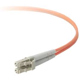 Belkin Fiber Optic Network Cable - 32.81 ft Fiber Optic Network Cable for Network Device - First End: LC Network - Male - Second End: LC Network - Male - Aqua