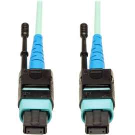 Tripp Lite 2M MTP / MPO Patch Cable 24 Fiber 100GbE Aqua OM3 Plenum 6ft 6' 2 Meter - 100GBASE-SR10, CXP, 24 Fiber, 100GbE OM3 Plenum-rated - Aqua, 2M (6-ft.)"