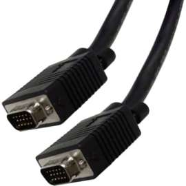 4XEM 15FT High Resolution Coax M/M VGA Cable, 15 ft Coaxial Video Cable for Monitor, Video Device, First End: 1 x 15-pin HD-15, Male, Second End: 1 x 15-pin HD-15