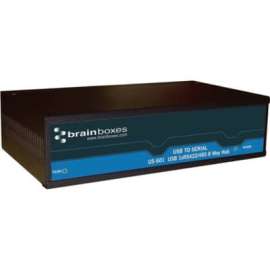 Brainboxes 8 Port RS422/485 USB to Serial Multi Drop Hub - External - USB Type B - PC, Linux, Mac - 8 x Number of Serial Ports External - TAA Compliant