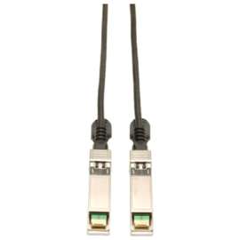Tripp Lite 1.5M SFP+ 10Gbase-CU Twinax Passive Copper Cable SFP-H10GB-CU1-5M Compatible Black 5ft 5' - SFP+ for Network Device - 4.92 ft - 1 x SFF-8431 Male SFP+ - 1 x SFF-8431 Male SFP+ - Black