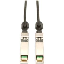 Tripp Lite 2M SFP+ 10Gbase-CU Twinax Passive Copper Cable SFP-H10GB-CU2M Compatible Black 6ft 6' - SFP+ - 6.56 ft - 1 x SFF-8431 Male SFP+ - 1 x SFF-8431 Male SFP+