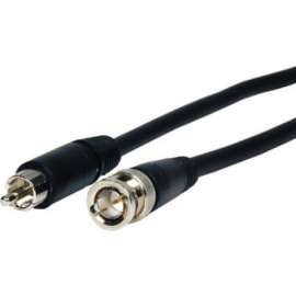 Comprehensive Cable Comprehensive Pro AV/IT Series BNC Plug to RCA Plug Video Cable 6ft, 6 ft BNC/RCA Video Cable for Video Device, First End: 1 x BNC Video, Male, Second End: 1 x RCA Video