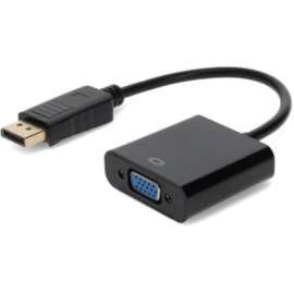 Addon 5PK DisplayPort 1.2 Male to VGA Female Black Adapters For Resolution Up to 1920x1200 (WUXGA), 100% compatible and guaranteed to work