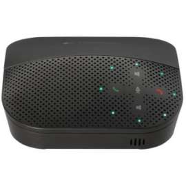 Logitech Mobile Speakerphone P710e, USB, Headphone, Black, 1 Pack