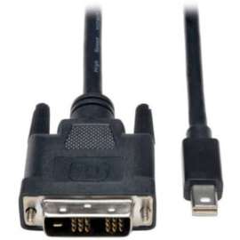 Tripp Lite 6ft Mini DisplayPort to DVI Adpater Converter Cable mDP to DVI 1920 x 1080 M/M, DVI/Mini DisplayPort for Video Device, Monitor, TV, 6 ft, 1 x Mini DisplayPort Male Digital Audio/Video, 1 x DVI (Single-Link) Male Video