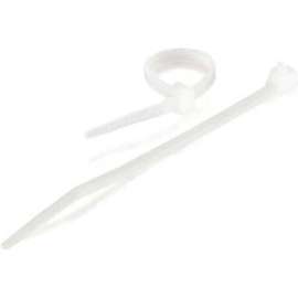 C2G 11.5in Cable Ties, White, 100pk, Cable Tie, Natural