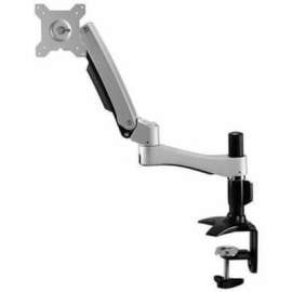 Amer Mounts Long Articulating Monitor Arm with Clamp Base for 15"-26" LCD/LED Flat Screens, Supports up to 22lb monitors, +90/- 20 degree tilt and VESA 75/100