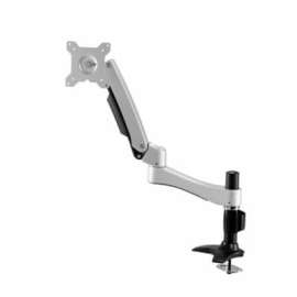 Amer Mounts Long Articulating Monitor Arm with Grommet Base for 15"-26" LCD/LED Screens, Supports up to 22lb monitors, +90/- 20 degree tilt and VESA 75/100