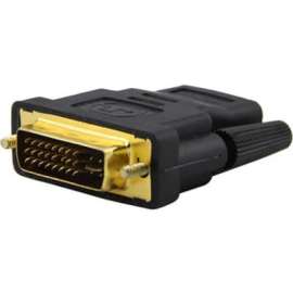 4XEM DVI-I Dual Link Male To HDMI Female Adapter, 1 Pack, 1 x 19-pin HDMI Digital Audio/Video Female, 1 x 29-pin DVI-I (Dual-Link) Video Male, 1920 x 1200 Supported