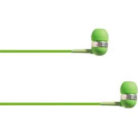 4XEM Ear Bud Headphone Green, Stereo, Mini-phone (3.5mm), Wired, 16 Ohm