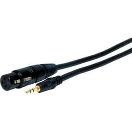 Comprehensive Cable Comprehensive Standard Series XLR Jack to Stereo 3.5mm Mini Plug Audio Cable 6ft, 6 ft Mini-phone/XLR Audio Cable for Audio Device, First End: 1 x XLR Microphone, Male, Second End: 1 x Mini-phone Stereo Audio