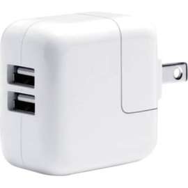 Comprehensive Cable Comprehensive Comprehensive Dual USB Wall Charger 2.1A,12 Watt, 12 W, 120 V AC, 230 V AC Input, 5 V DC/2.10 A Output, White