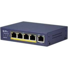 Amer 5 Gigabit Desktop Switch with 4 x PoE 802.3at Plus 1 x GIG Uplink, 5 Ports, Gigabit Ethernet, 10/100/1000Base-T, 2 Layer Supported