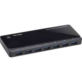 Tp Link TP-Link UH720, Powered USB Hub 3.0 with 7 USB 3.0 Data Ports and 2 Smart Charging USB Ports, Compatible with Windows, Mac, Chrome & Linux OS, with Power On/Off Button, 12V/4A Power Adapter