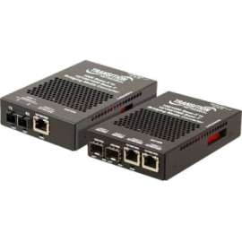 Transition Networks 10/100/1000 Ethernet Media Converter Stand-Alone, 1 x Network (RJ-45), Gigabit Ethernet, 10/100/1000Base-T, 1000Base-X, 1 x Expansion Slots