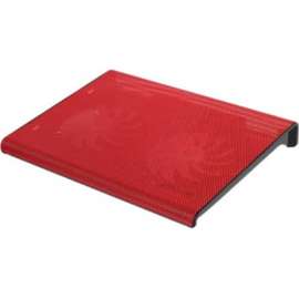 Aluratek Slim USB Laptop Cooling Pad (Red), 2 Fan(s), 800 rpm rpm, Metal, Red