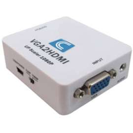 Comprehensive Cable Comprehensive VGA to HDMI and Audio Scaler Converter Box, Functions: Video Scaling, 1920 x 1080, VGA, Audio Line In
