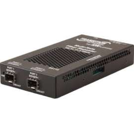 Transition Networks Stand-alone Fiber to Fiber Media Converter, 10 Gigabit Ethernet, 10GBase-X, 2 x Expansion Slots, SFP+