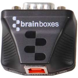 Brainboxes Ultra 1 Port RS232 USB to Serial Adapter, External, USB 2.0, PC, Mac, Linux, 1 x Number of Serial Ports External