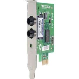 Allied Telesis 1000SX ST PCI Express x1 Adapter Card, PCI Express 2.0, 1 Port(s), 1 x ST Port(s), Optical Fiber