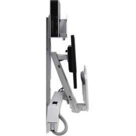 Ergotron Restricted Ergotron StyleView Wall Mount for Monitor, CPU, Keyboard, Scanner, Mouse - White - 24" Screen Support - 29 lb Load Capacity - 100 x 100, 75 x 75