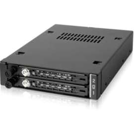 Cremax Icy Dock ToughArmor MB492SKL-B Drive Enclosure Internal, 2 x Total Bay, 2 x 2.5" Bay, Metal